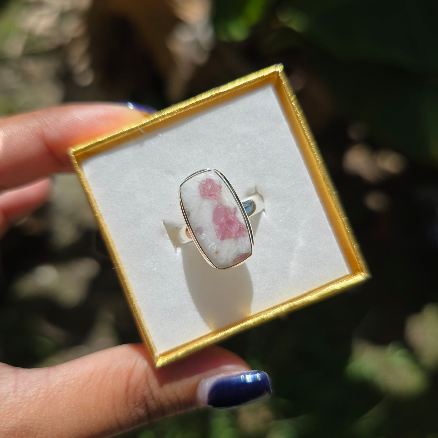 Pink Tourmaline Ring - Size 7