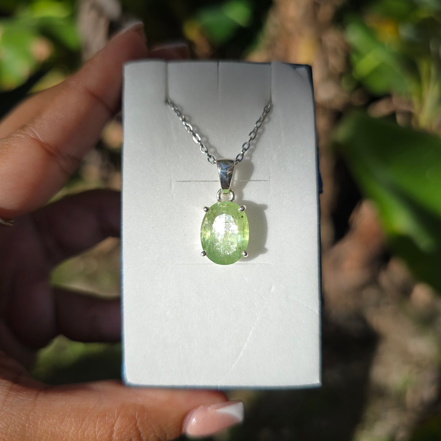 Mint Kyanite Pendant