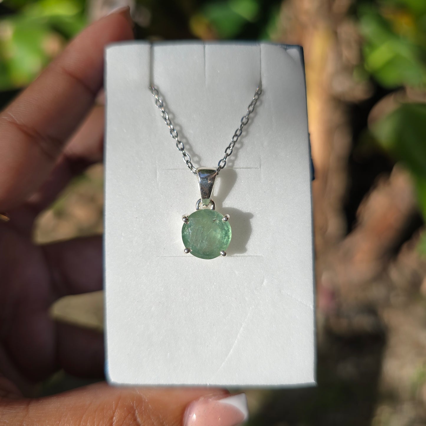 Mint Kyanite Pendant