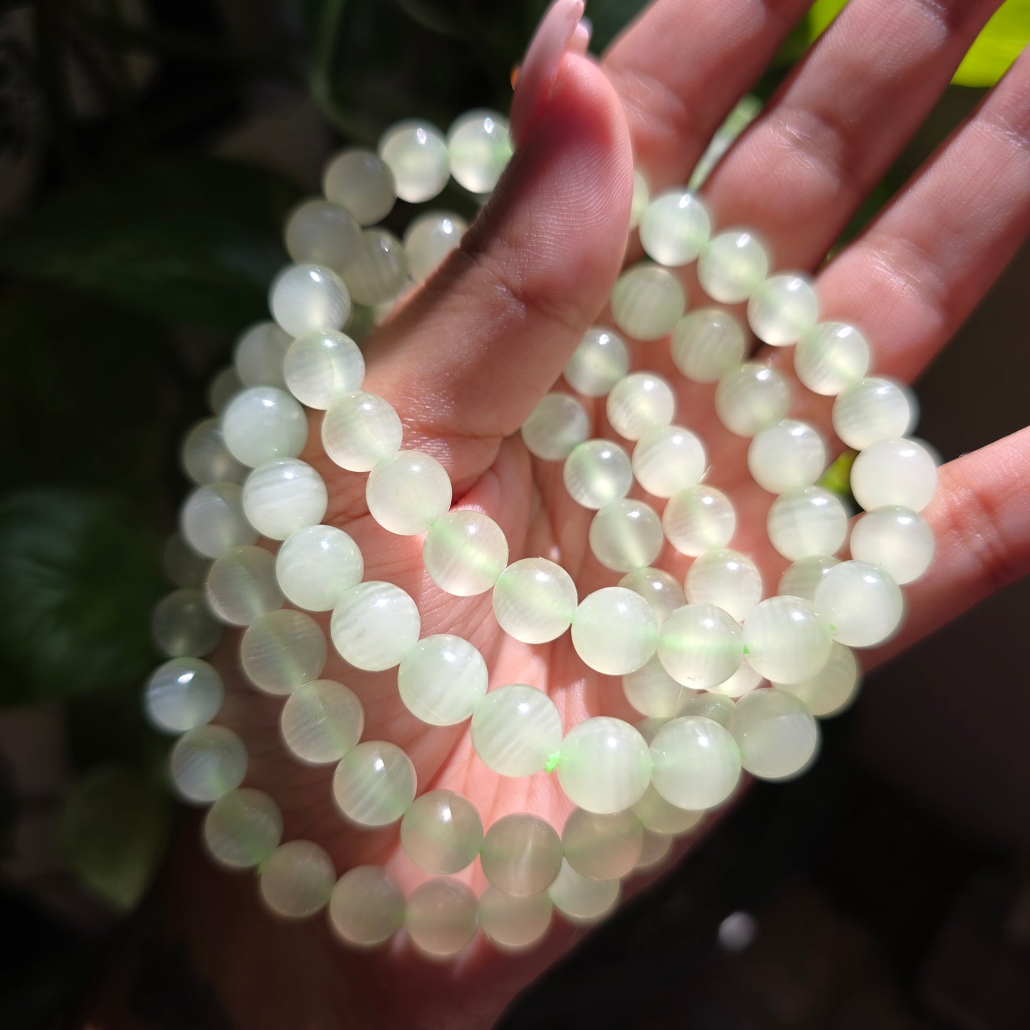 Kiwi Calcite Gemstone Bracelet