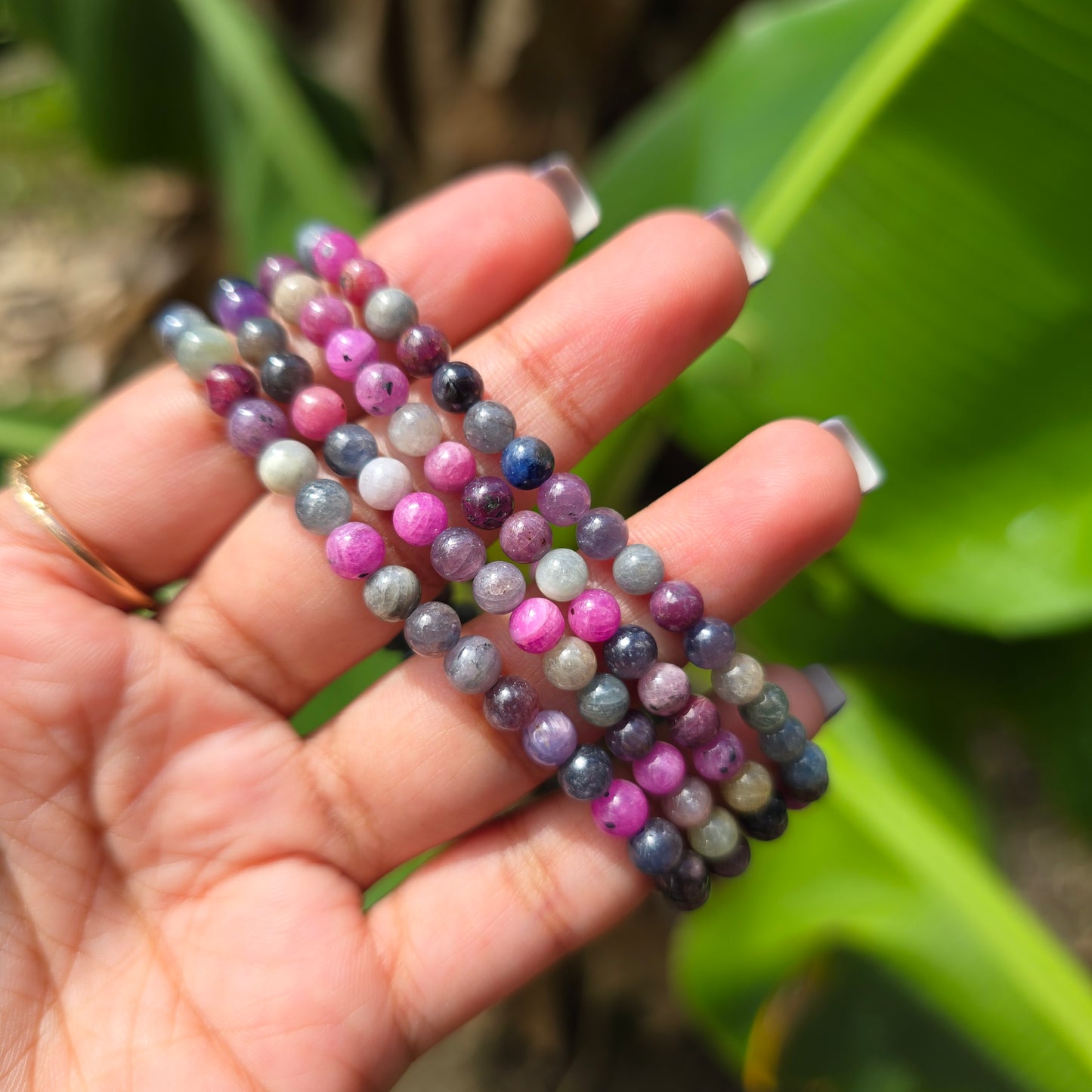 Mixed Sapphire Gemstone Bracelet
