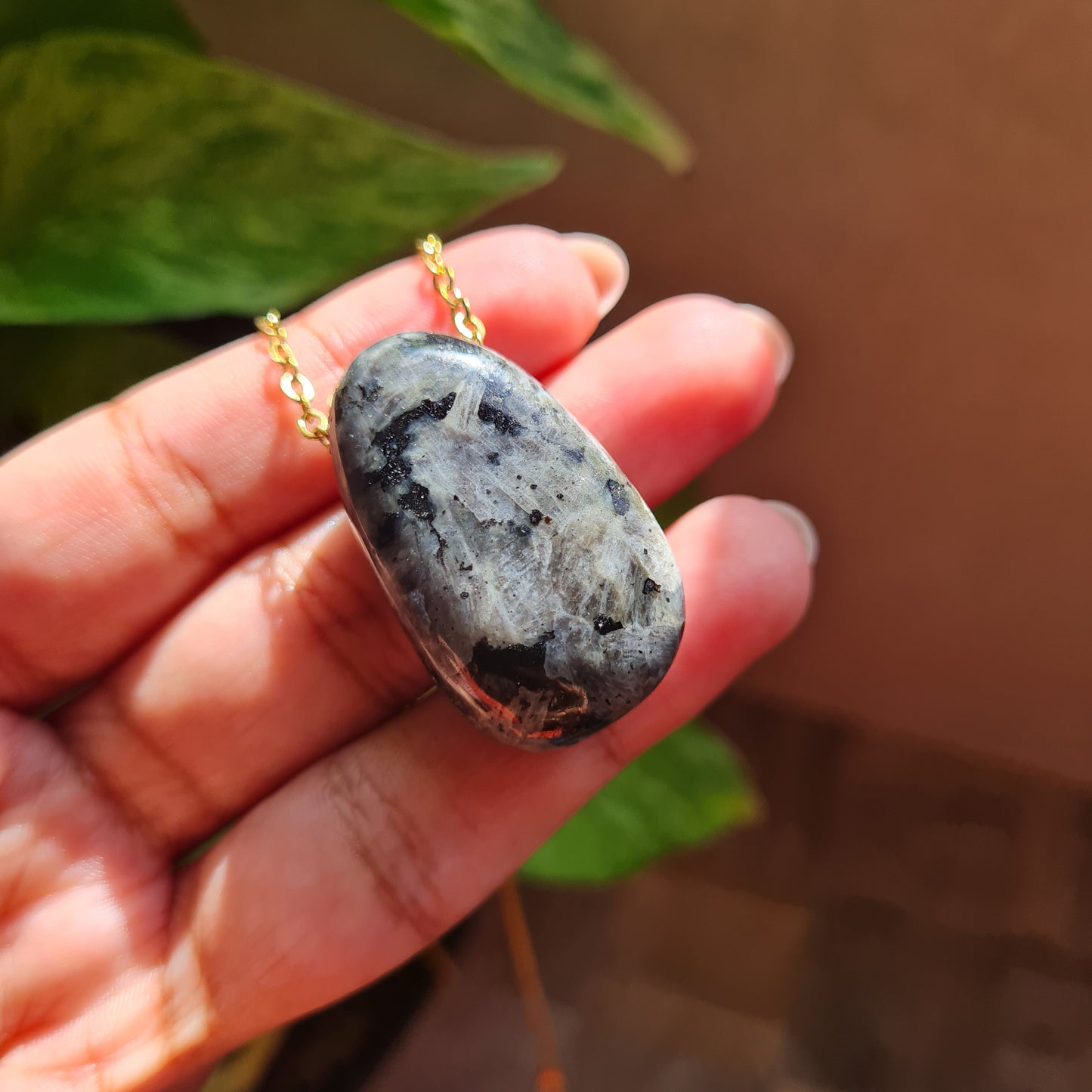 Larkivite Nugget Necklace
