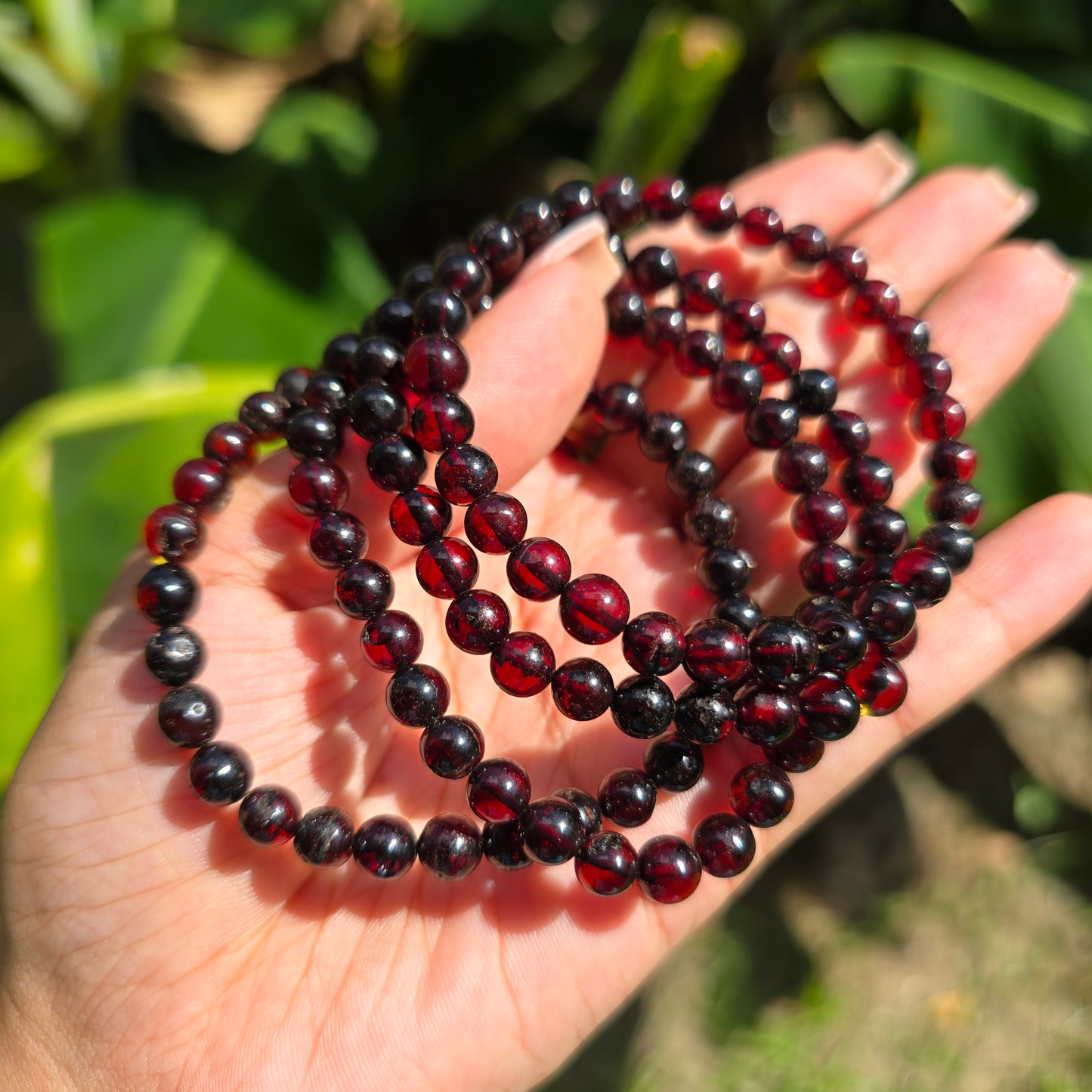 Blood Amber Gemstone Bracelet