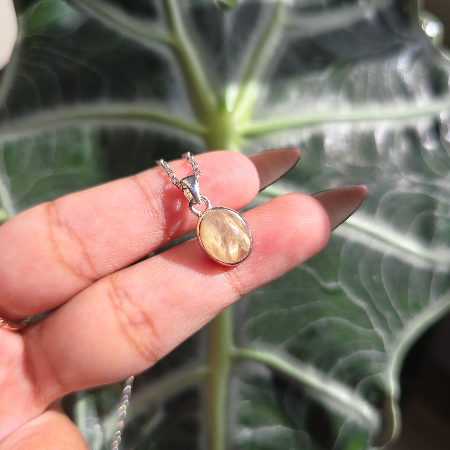 Golden Rutile Quartz Pendant