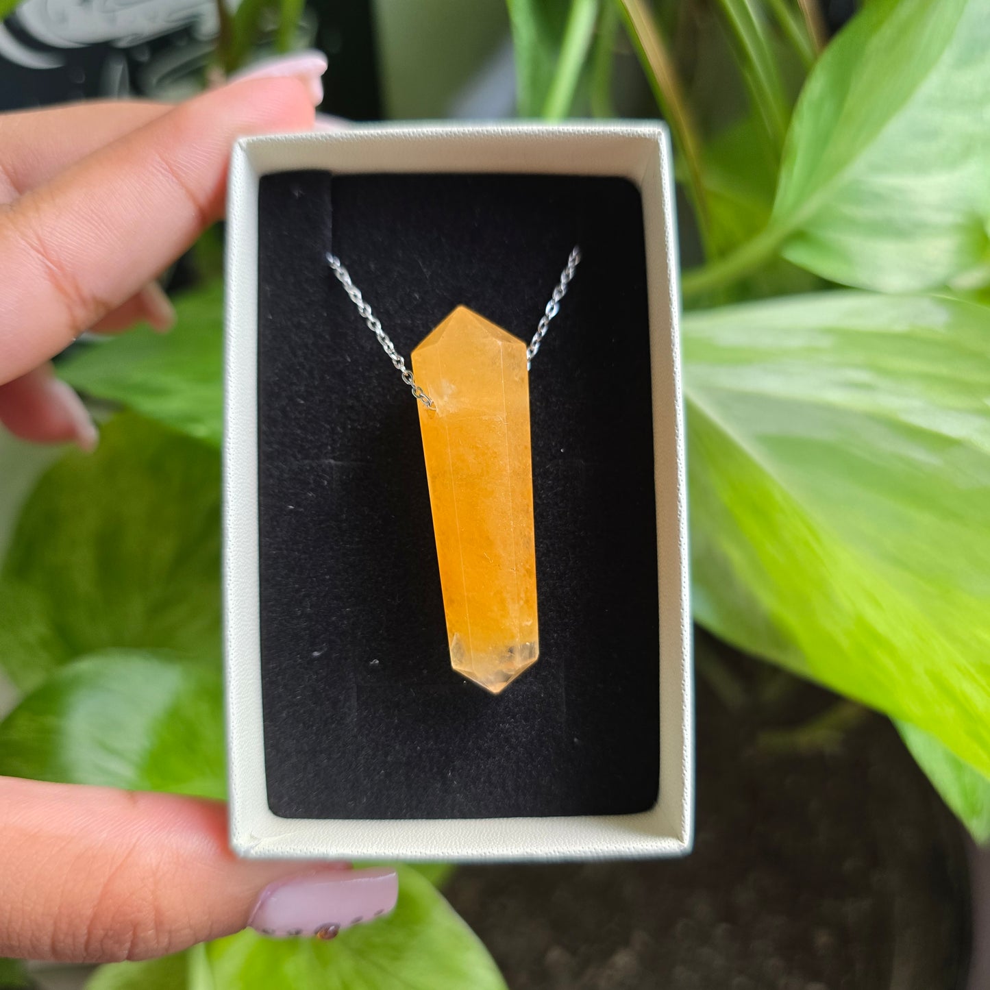 Golden Healer Point Necklace