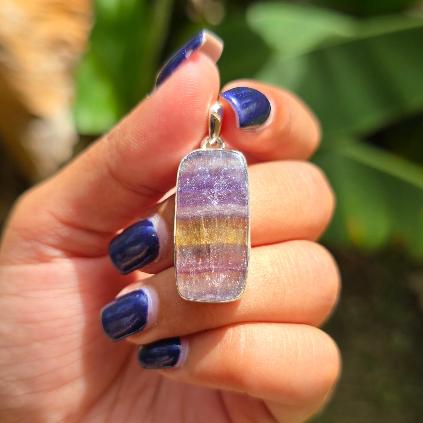 Rainbow Fluorite Pendant