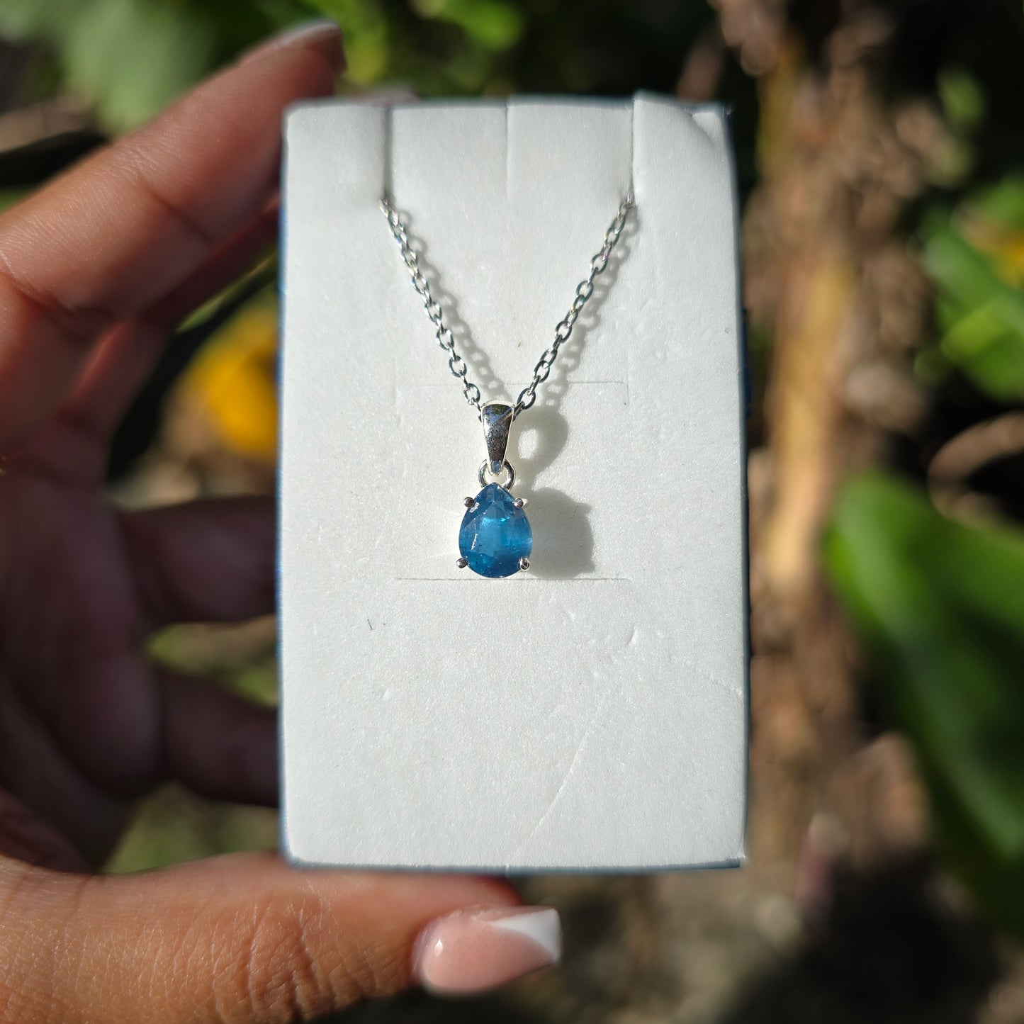 Dark Blue Kyanite Pendant