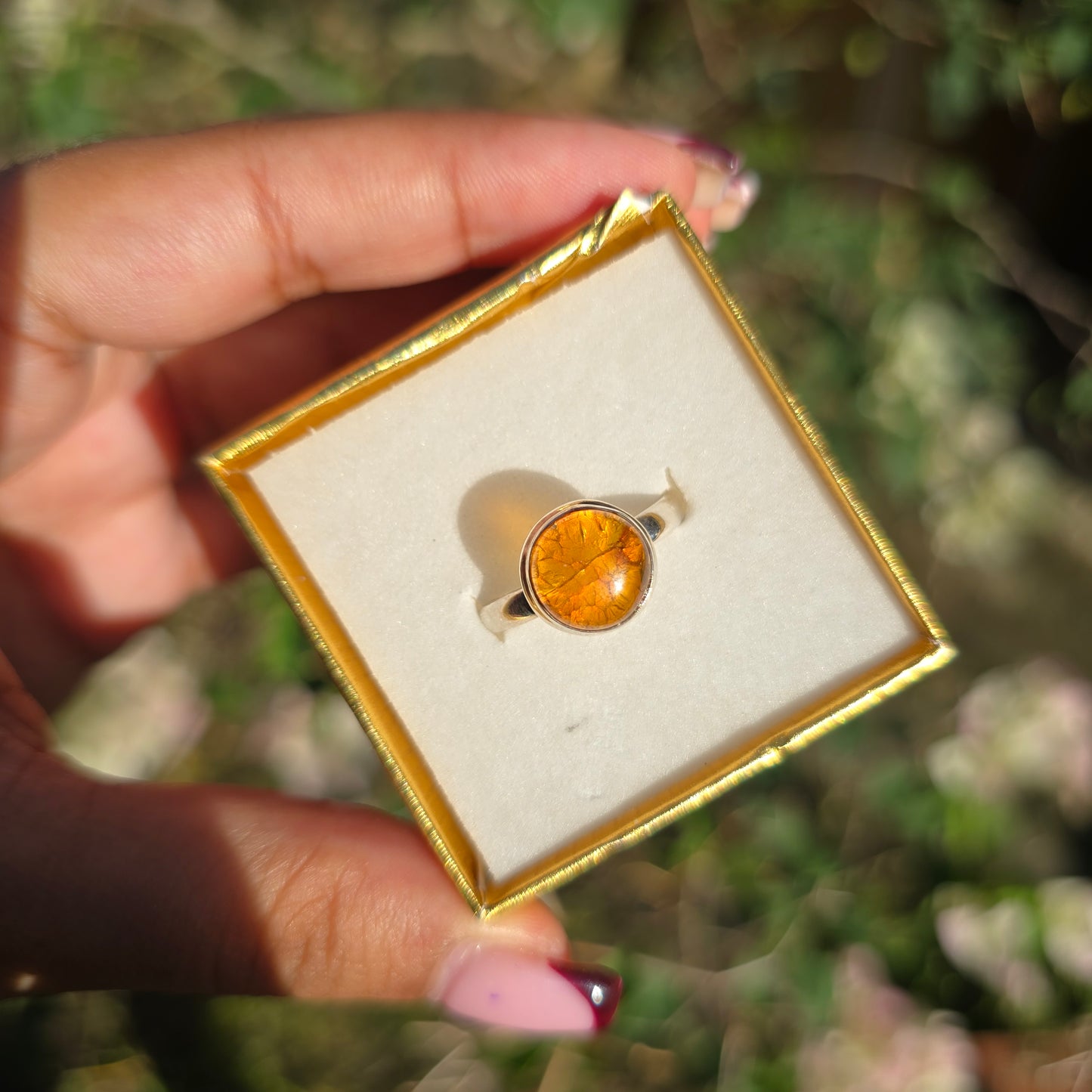 Amber Ring - Size 7.5