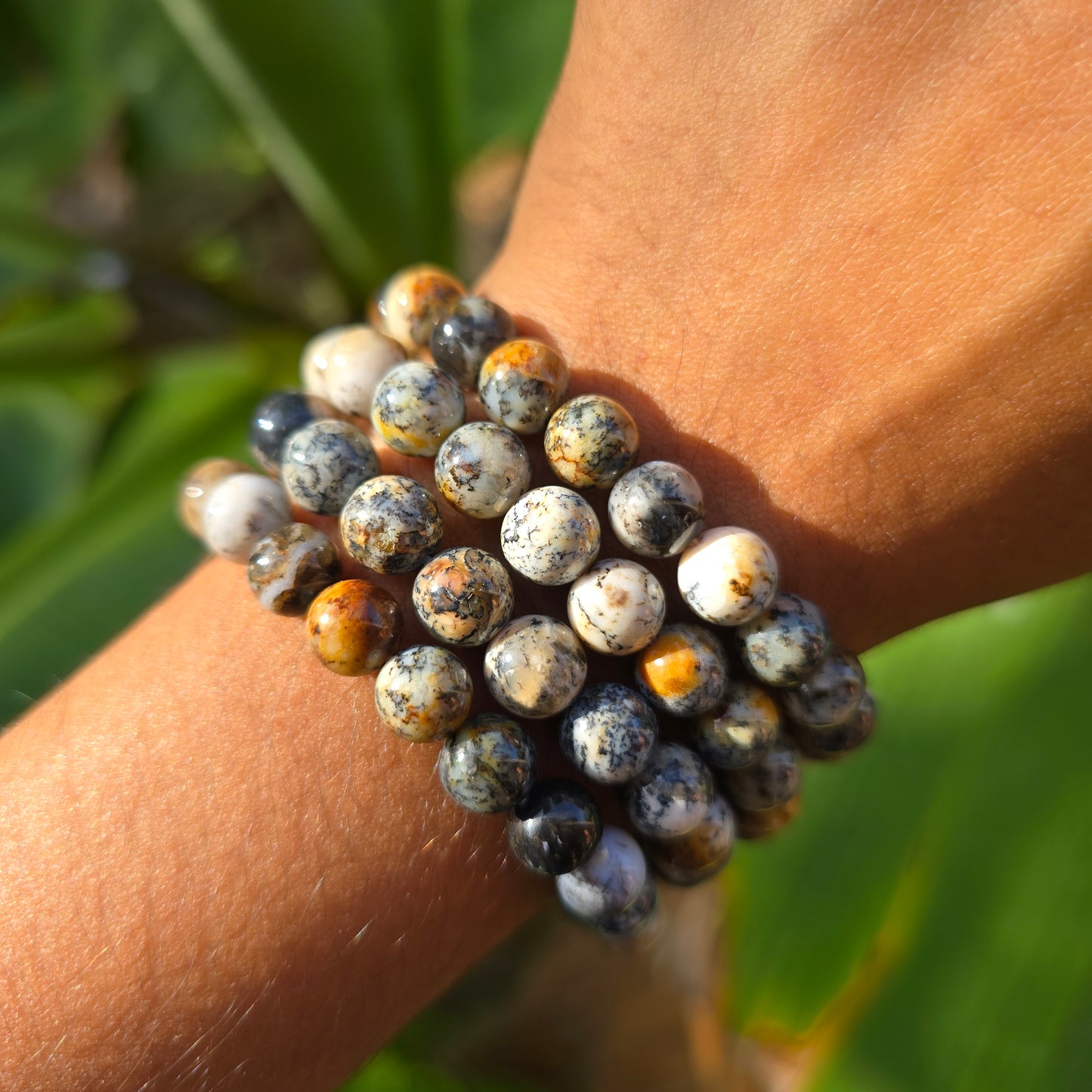 Dendritic Opal Gemstone Bracelet