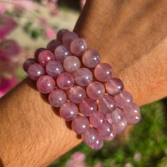 Mozambique Rose Quartz Gemstone Bracelet
