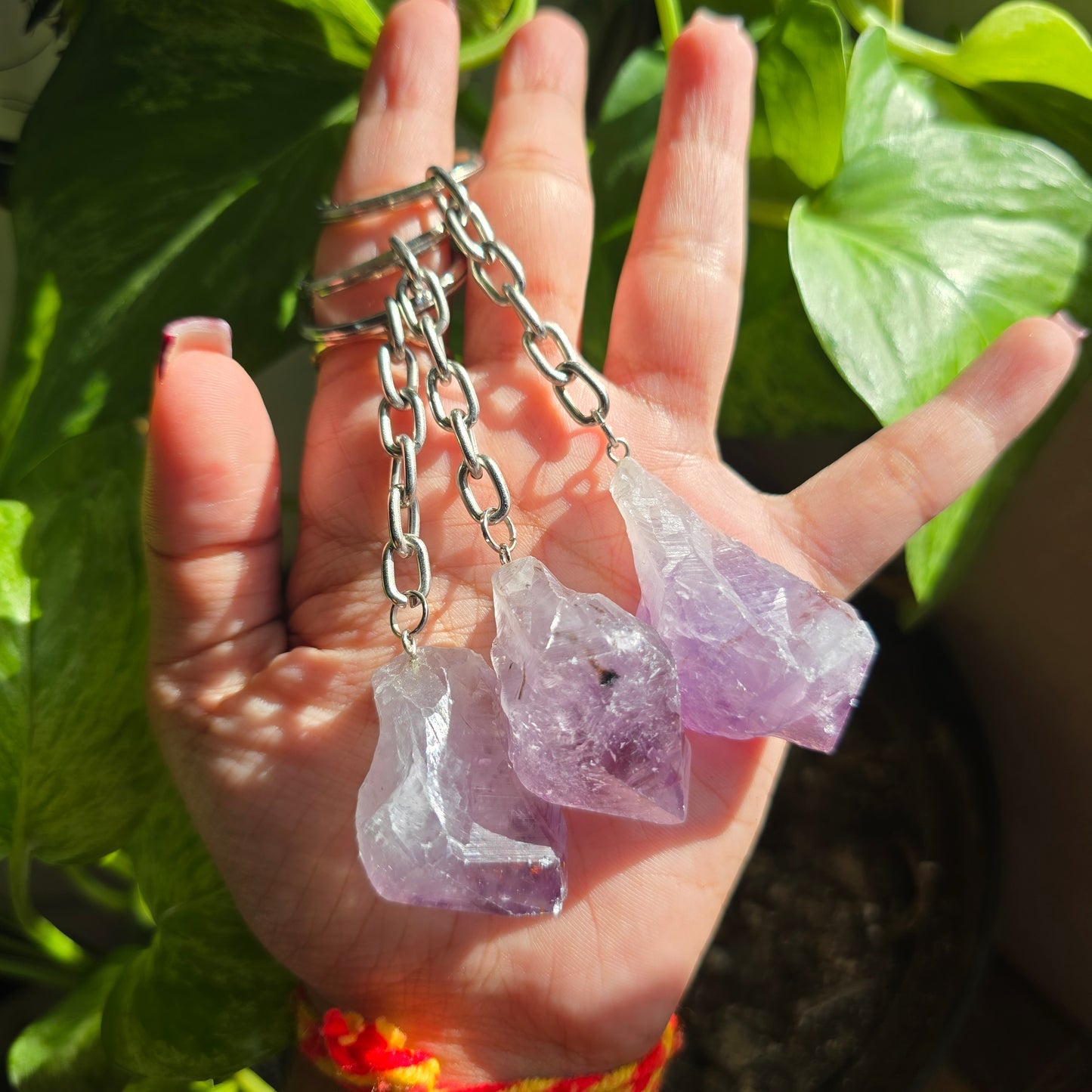 Amethyst Keychain