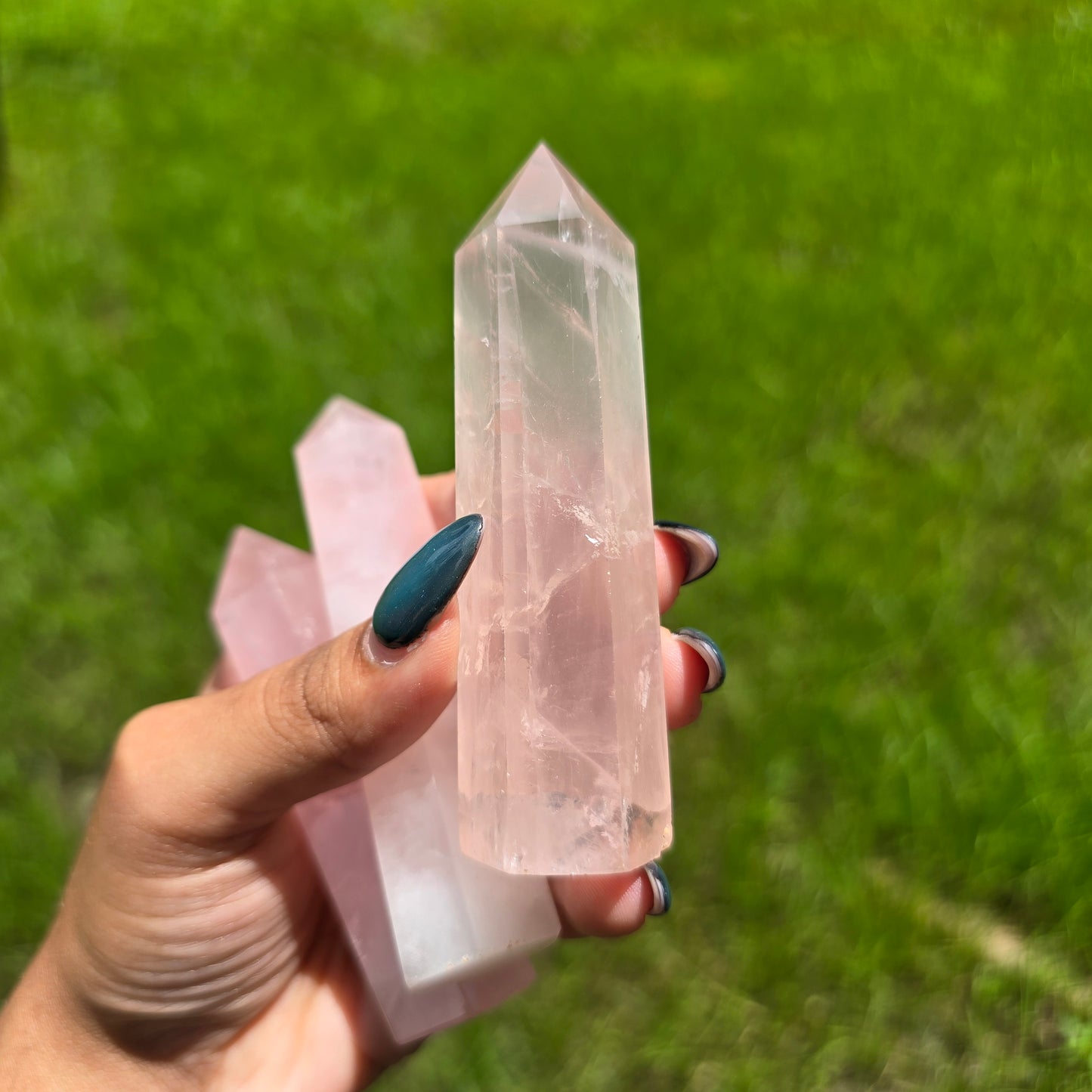 Rose Quartz Gemstone Tower (Small)