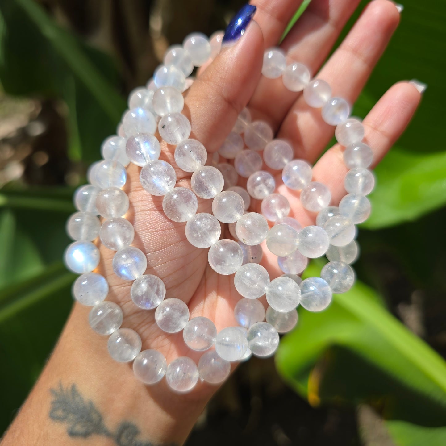Rainbow Moonstone Gemstone Bracelet