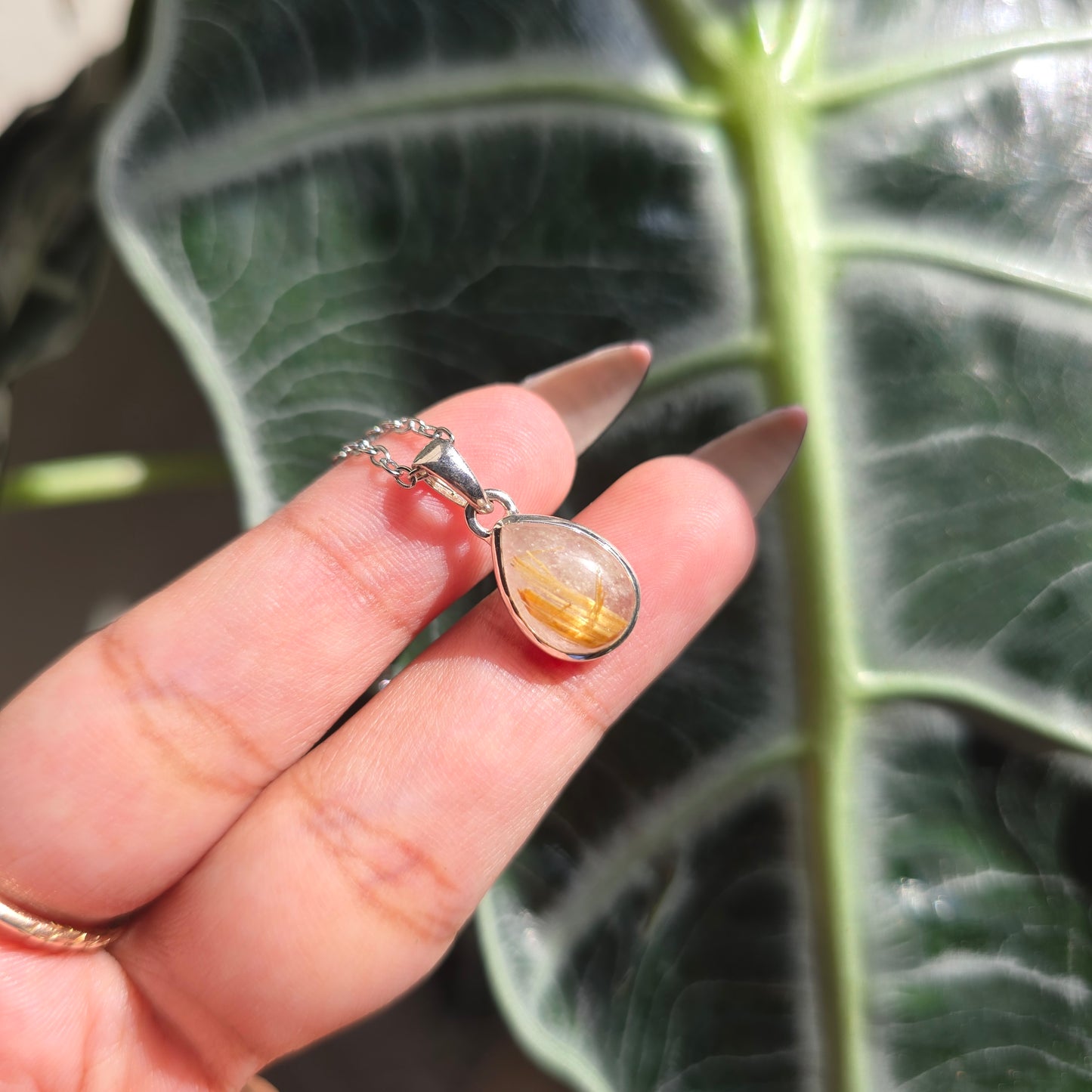 Golden Rutile Quartz Pendant