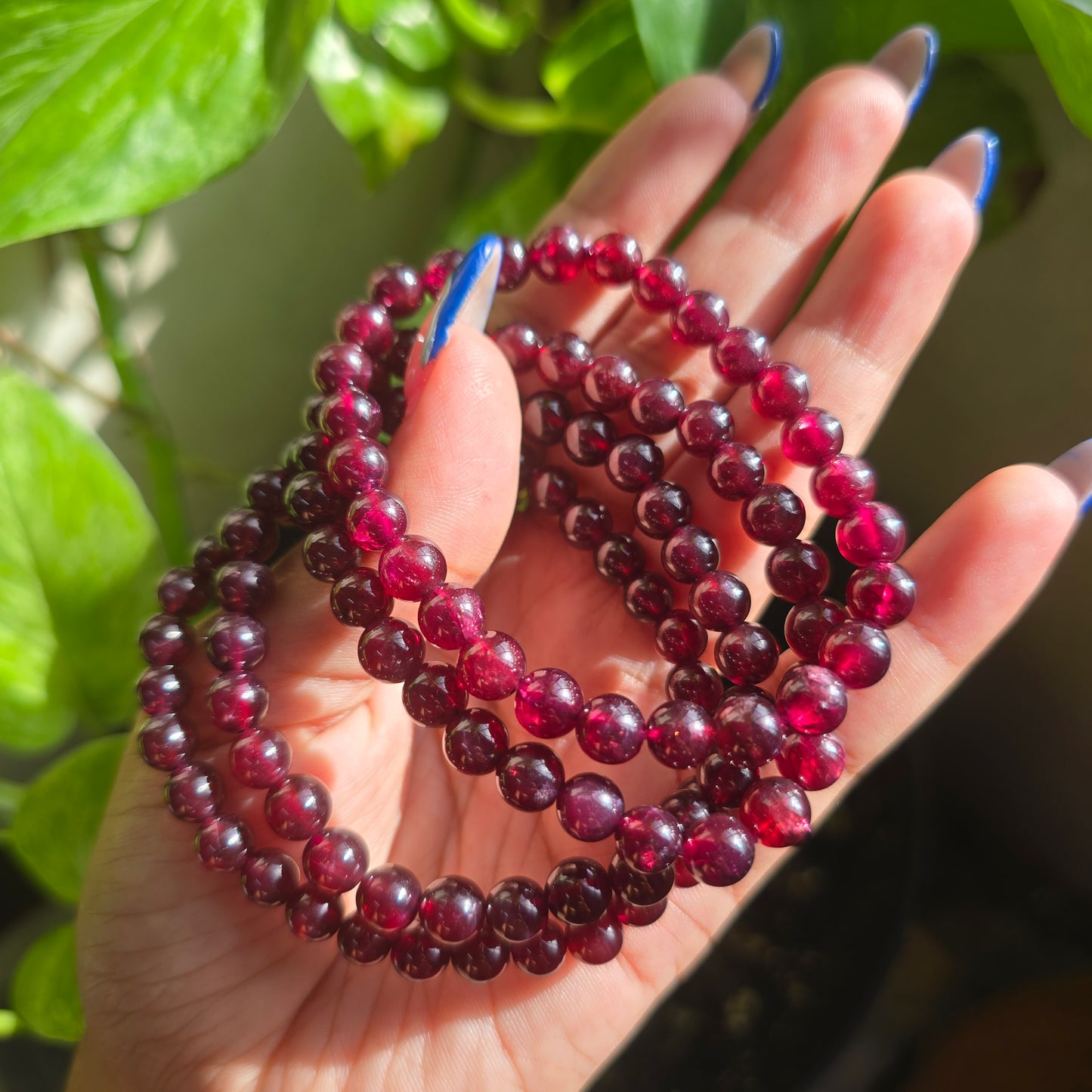 Star Garnet Gemstone Bracelet