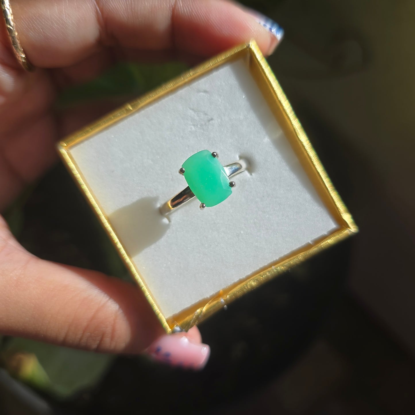 Chrysoprase Ring - Size 11