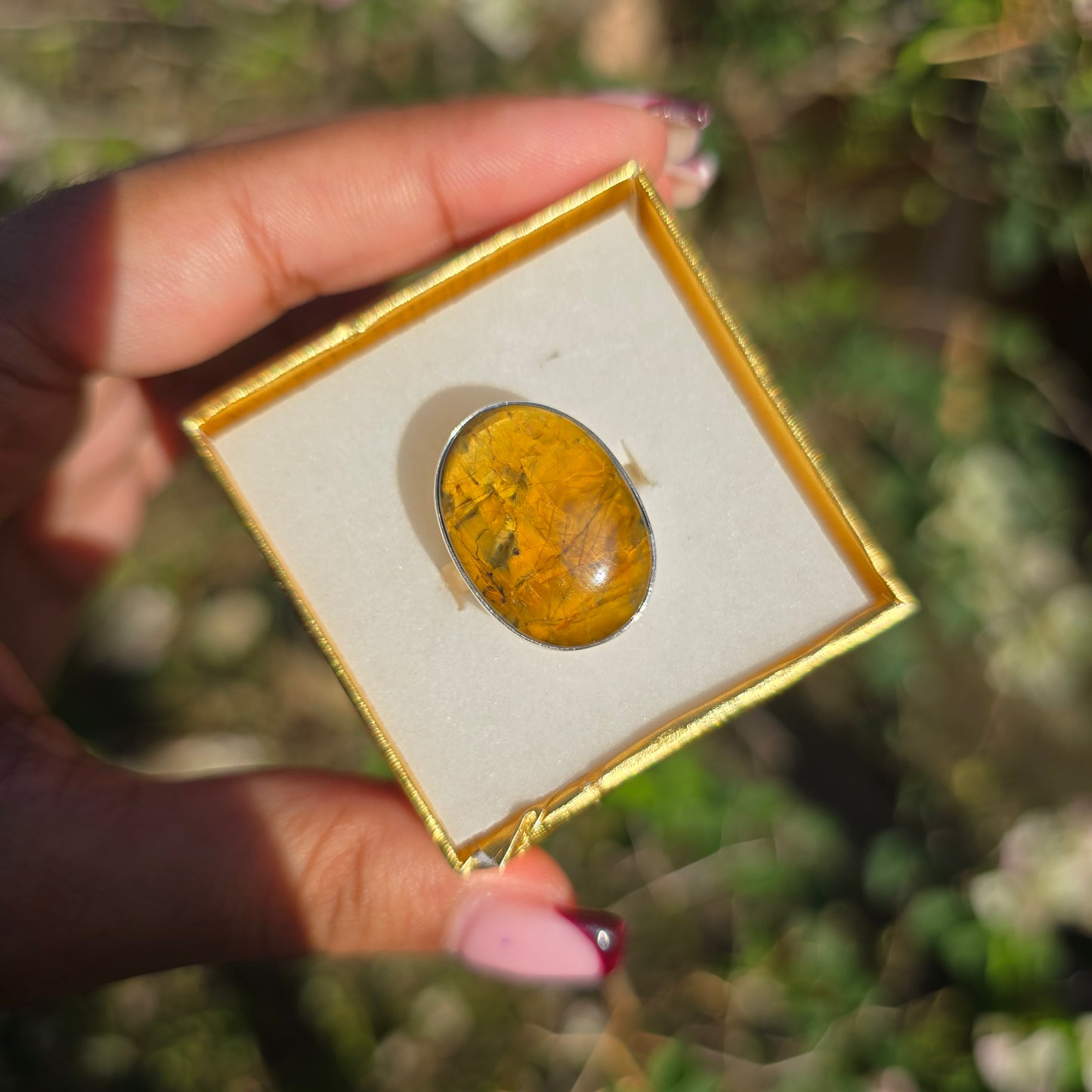 Nellite Gemstone Ring - Size 7