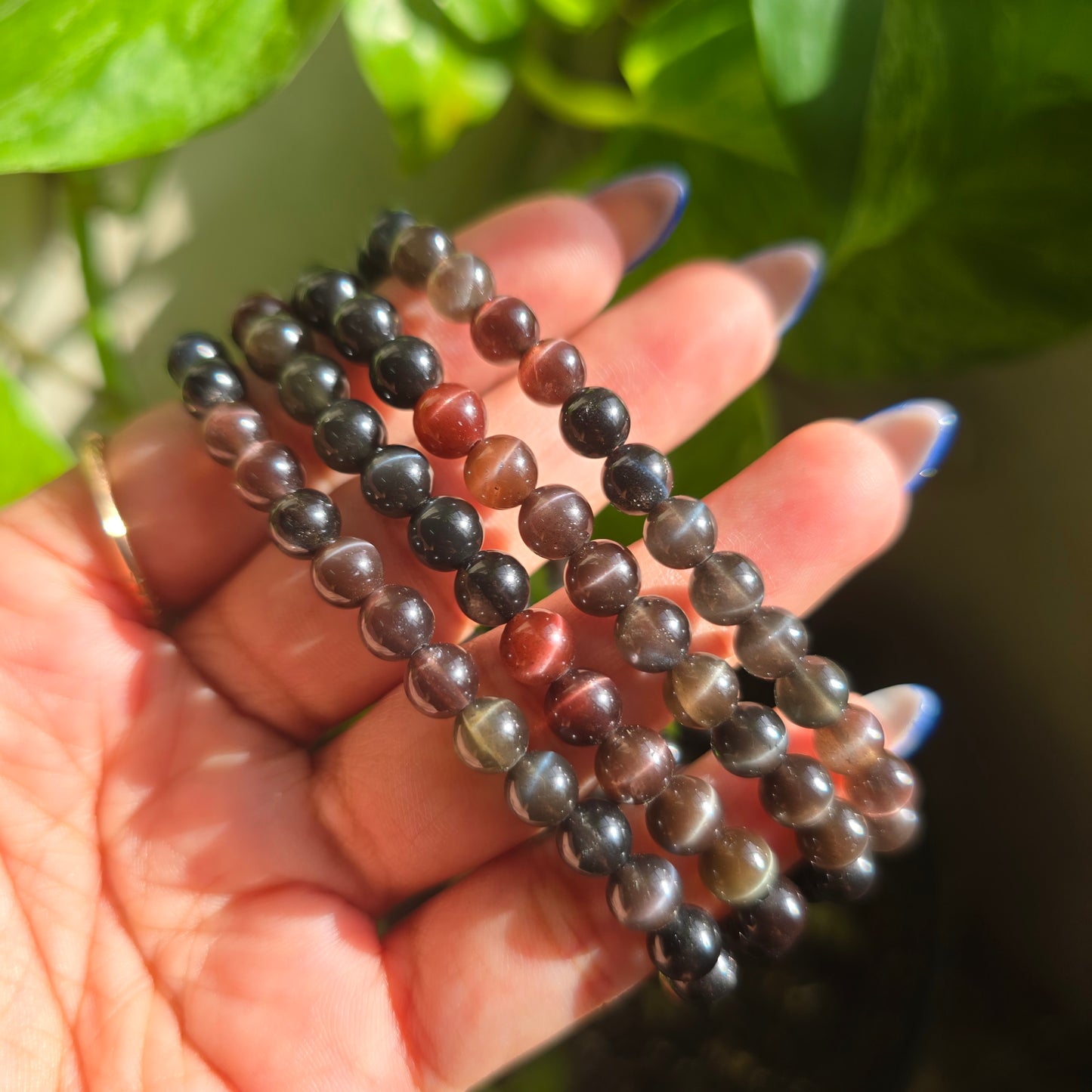 Scapolite Gemstone Bracelet (Cat's Eye)