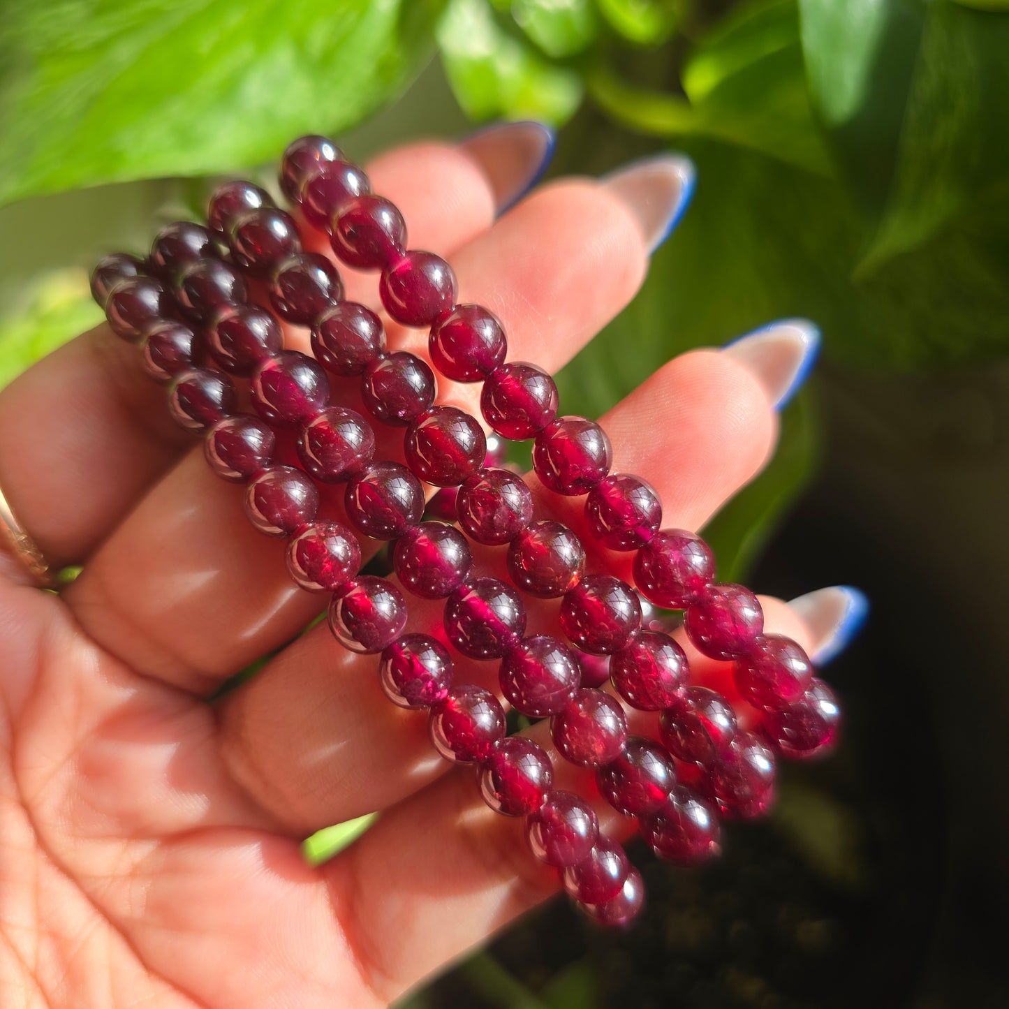 Star Garnet Gemstone Bracelet