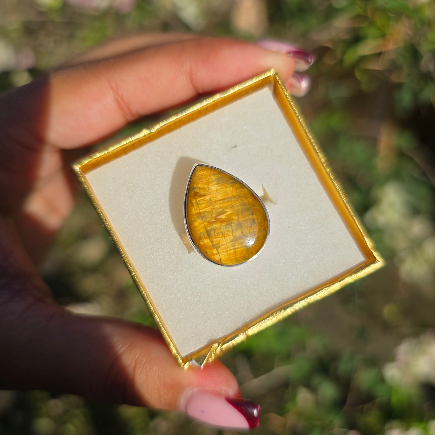 Nellite Gemstone Ring - Size 6