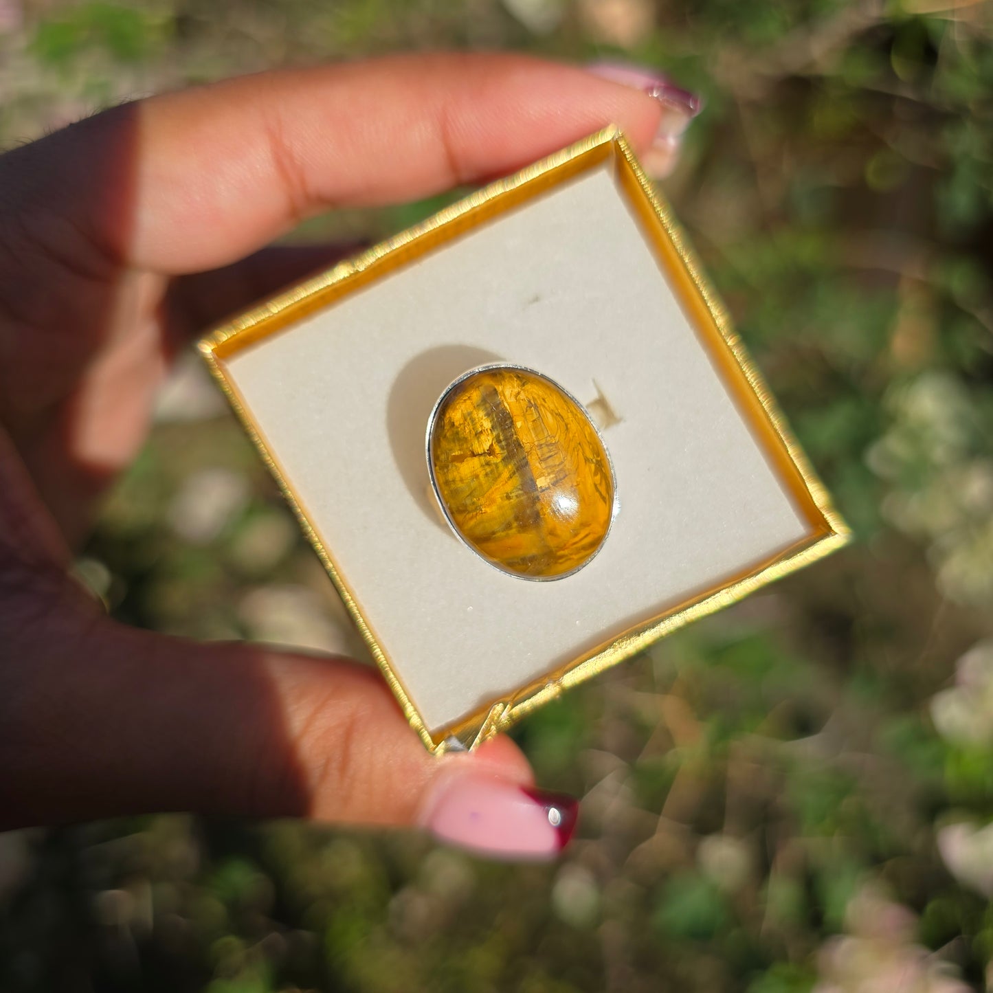 Nellite Gemstone Ring - Size 8