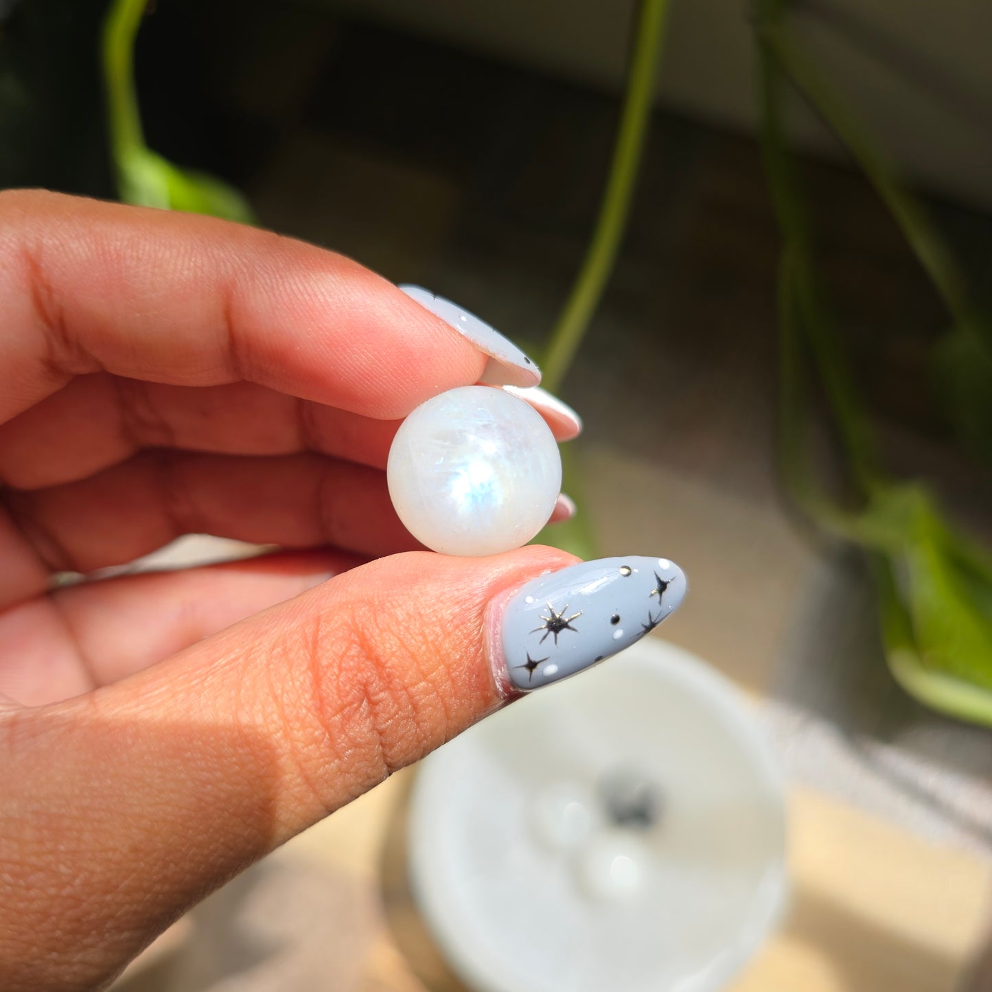 Rainbow Moonstone Mini Gemstone Sphere