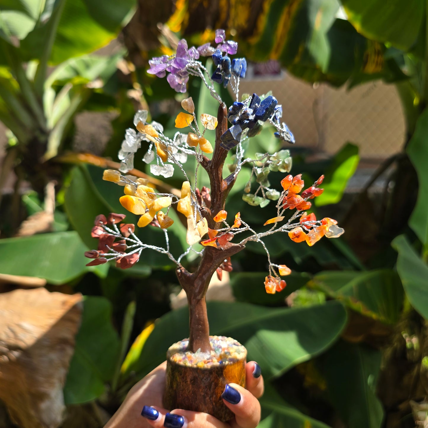Seven Chakra Gemstone Tree (Chip Beads)