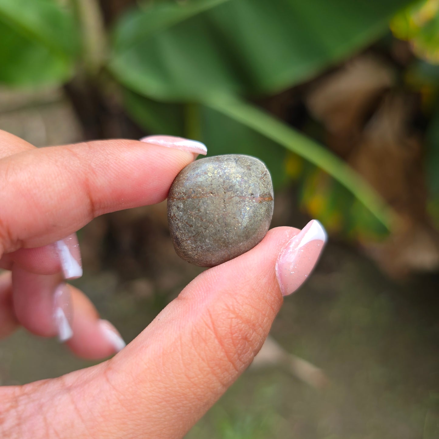 Pyrite Tumbled Stone