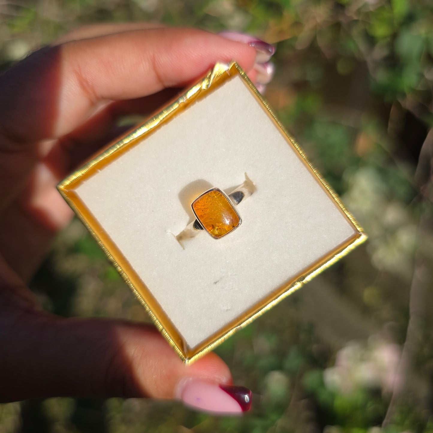 Amber Ring - Size 5