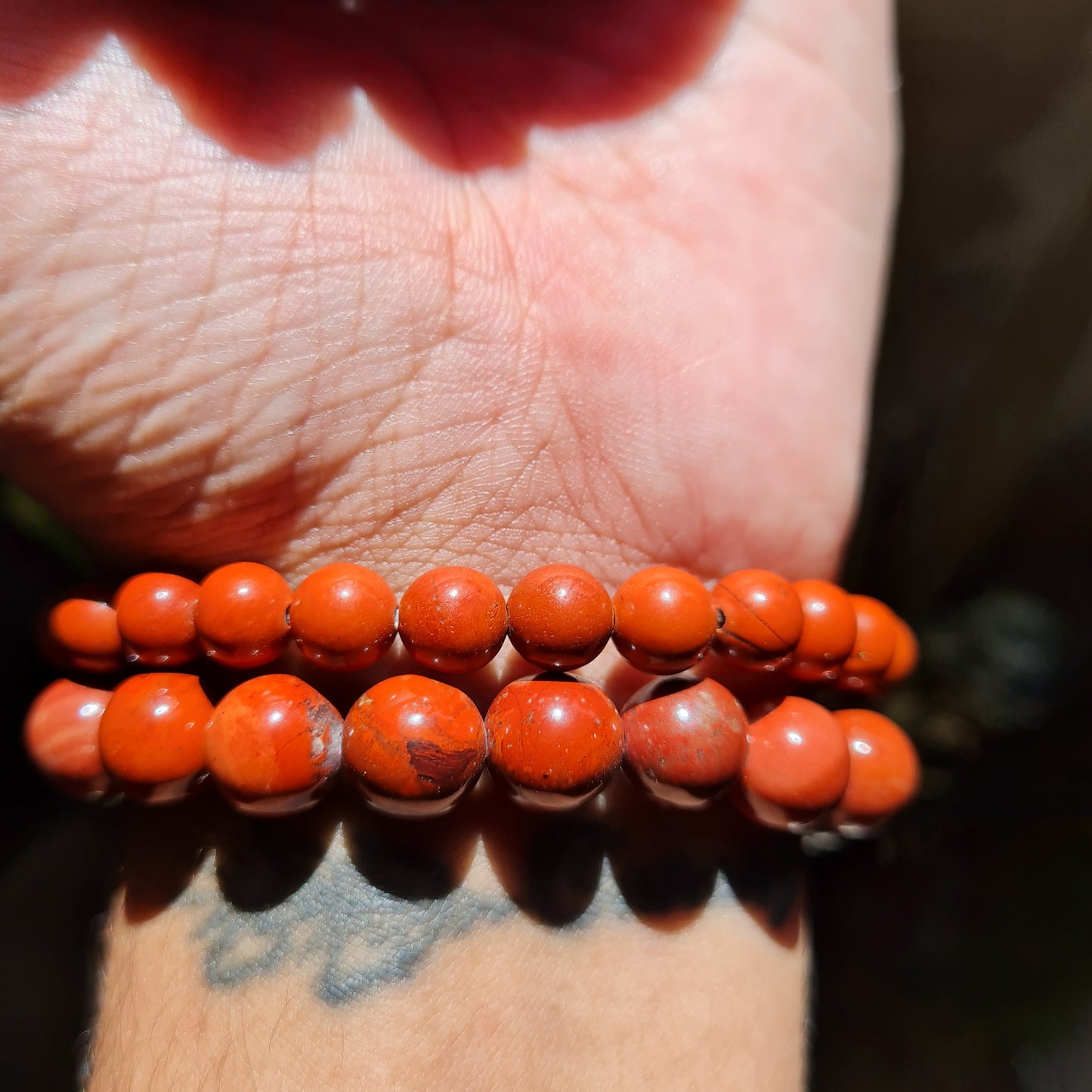 Red Jasper Gemstone Bracelet