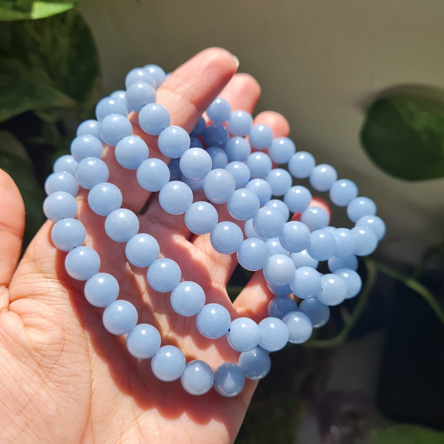 Angelite Gemstone Bracelet
