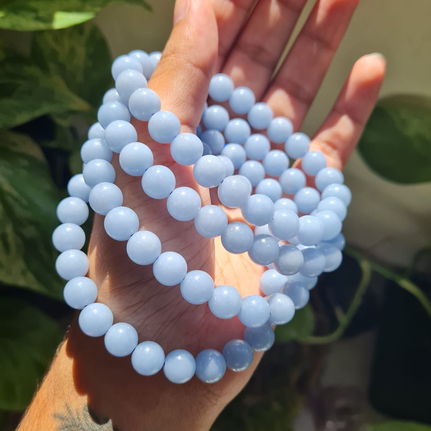 Angelite Gemstone Bracelet
