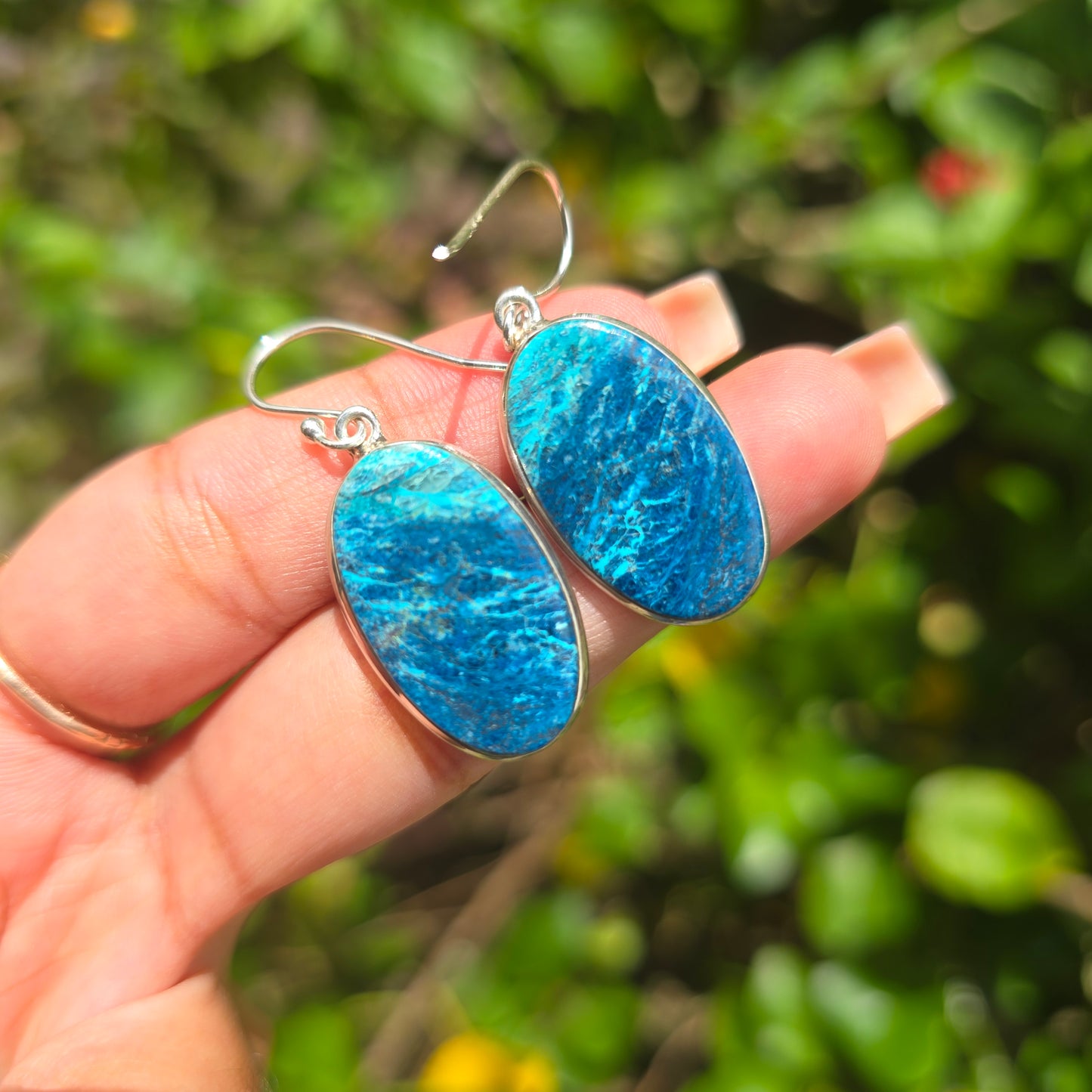 Shattuckite Dangle Earring
