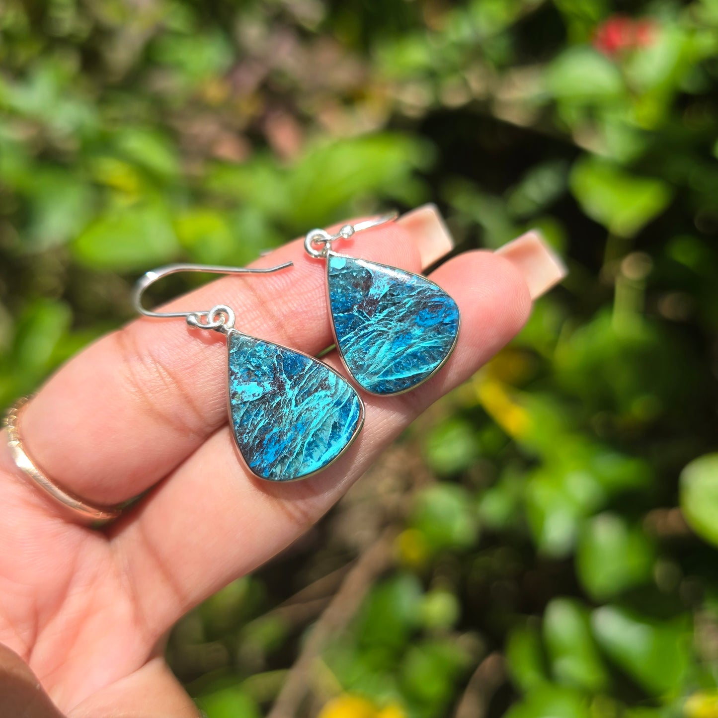 Shattuckite Dangle Earring