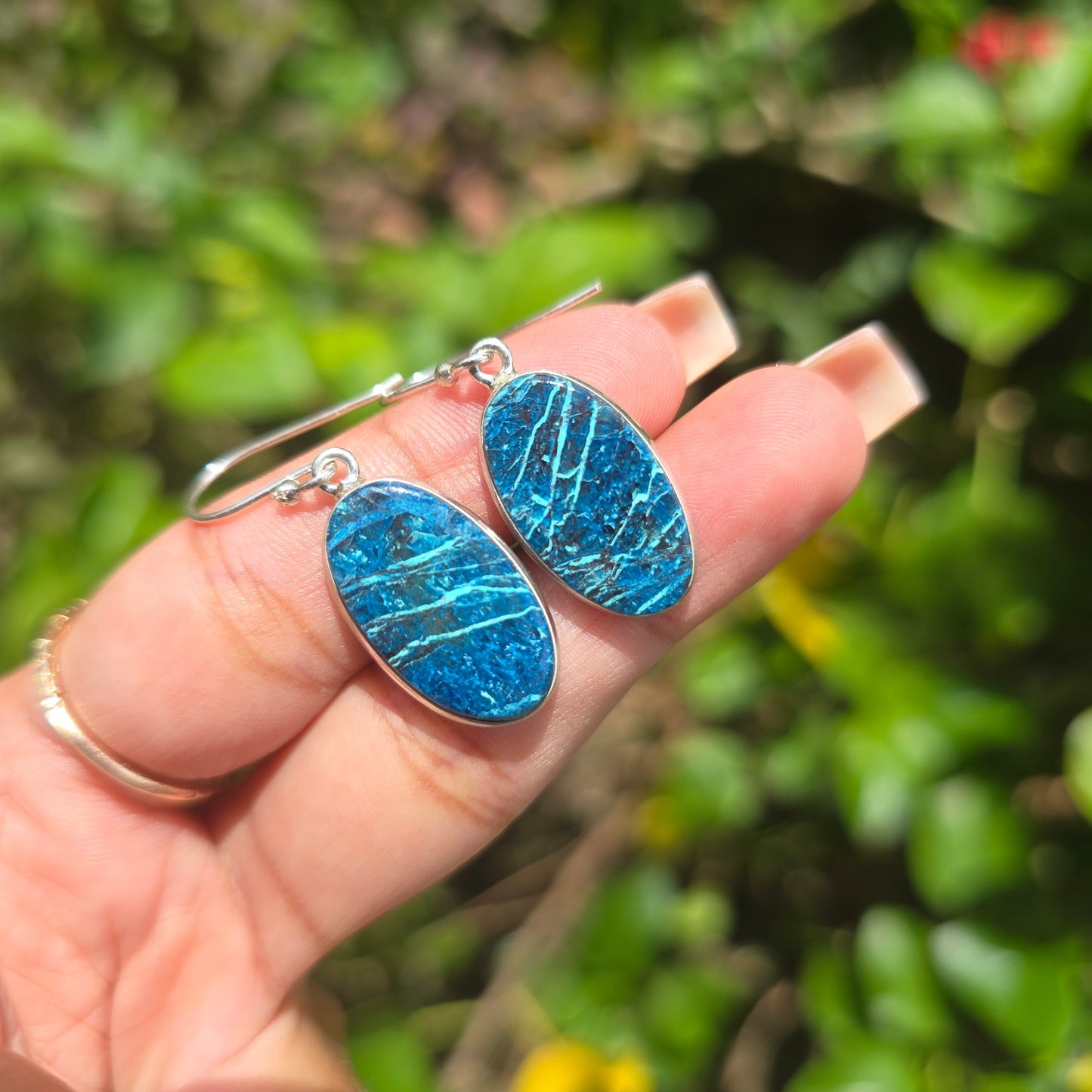 Shattuckite Dangle Earring