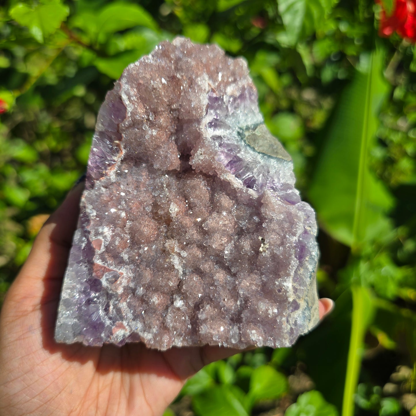 Rainbow Amethyst Cluster (Self-Standing) 613g