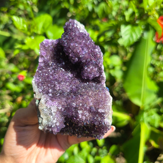 Rainbow Amethyst Cluster (Self-Standing) 395g