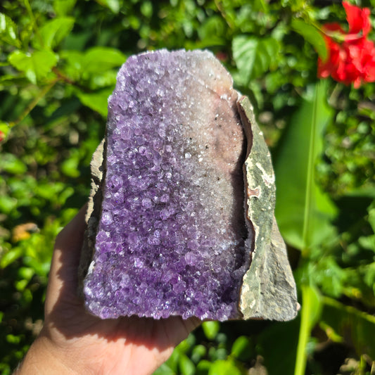 Rainbow Amethyst Cluster (Self-Standing) 601g