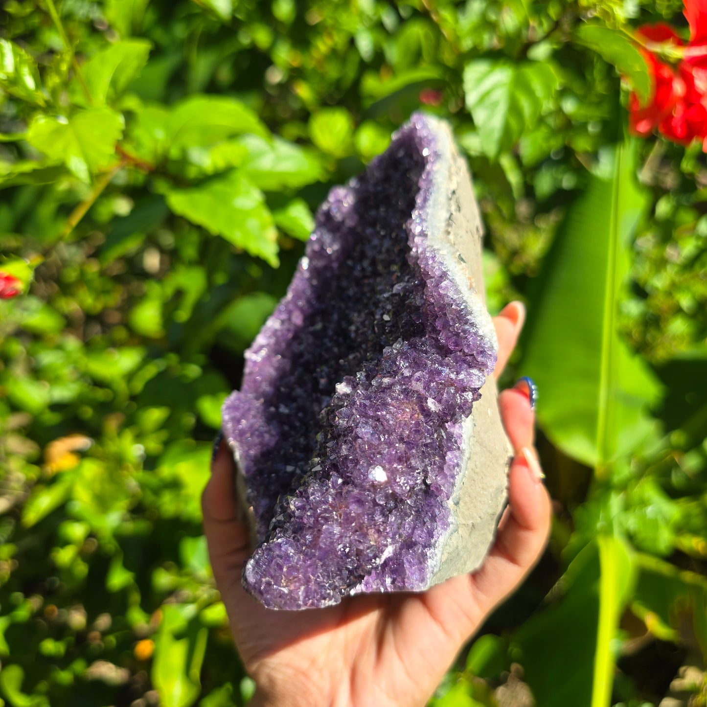 Rainbow Amethyst Cluster (Self-Standing) 1063g