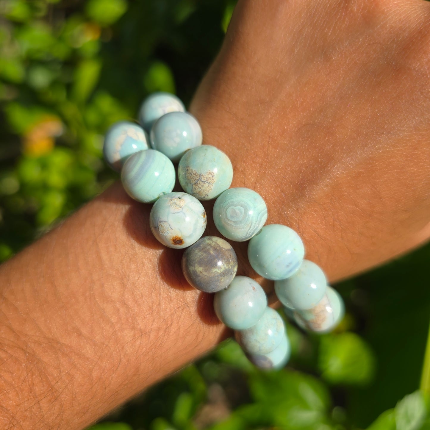 Light Blue/Green Turquoise Gemstone Bracelet