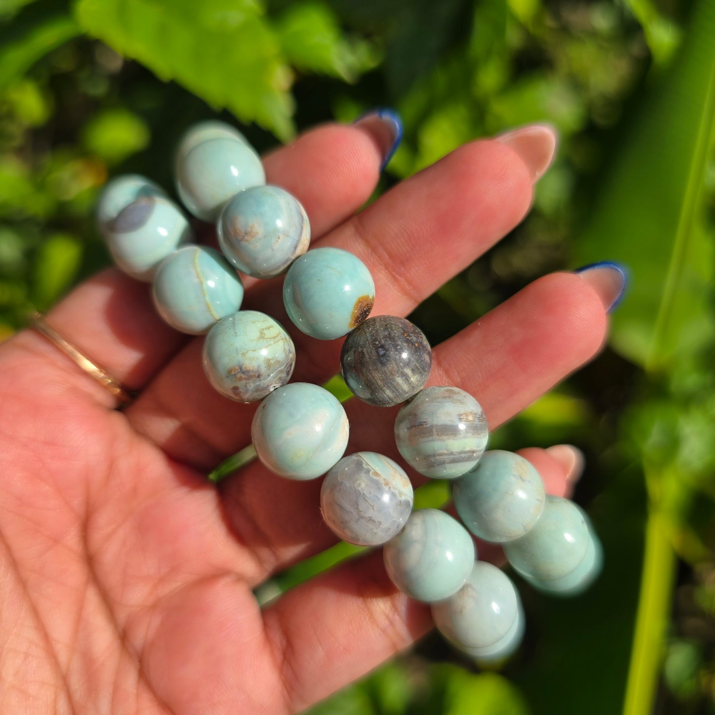 Light Blue/Green Turquoise Gemstone Bracelet