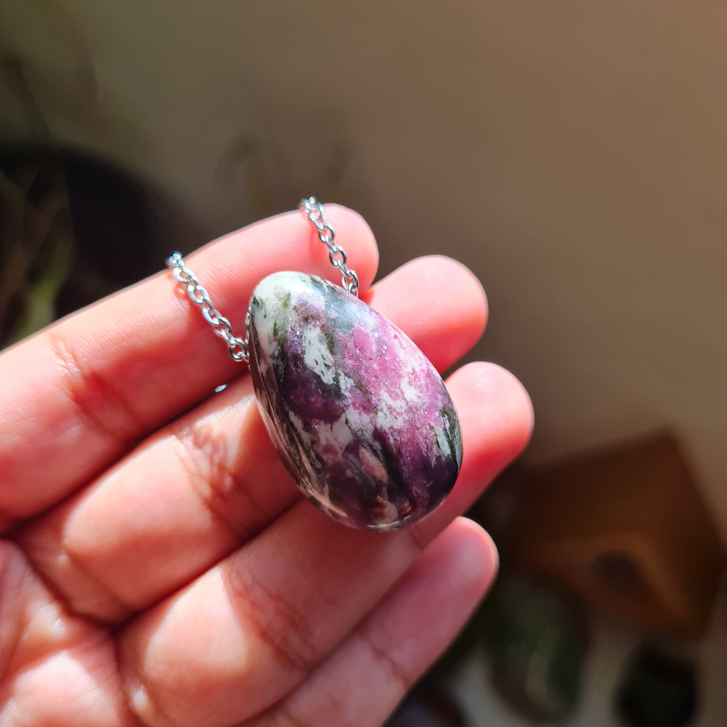 High Quality Eudialyte Nugget Necklace