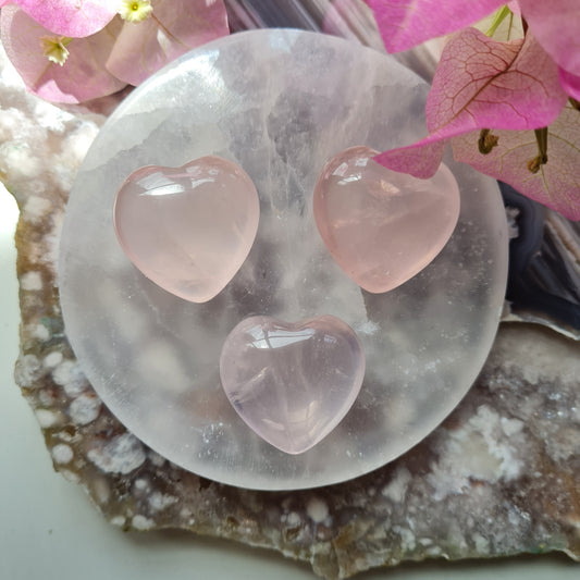 Mini Rose Quartz Gemstone Heart
