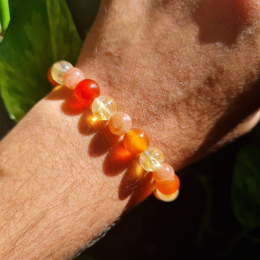 Sacral Chakra Gemstone Bracelet (Svadhisthana)