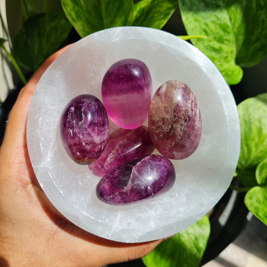 Purple Fluorite Tumbled Stone