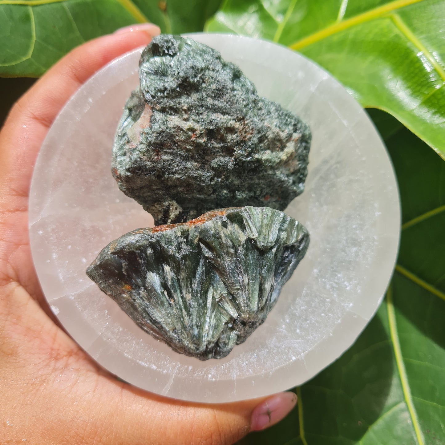 Raw Seraphinite Gemstone Chunk