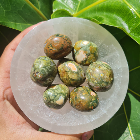 Rhyolite (Rainforest Jasper) Tumbled Stone