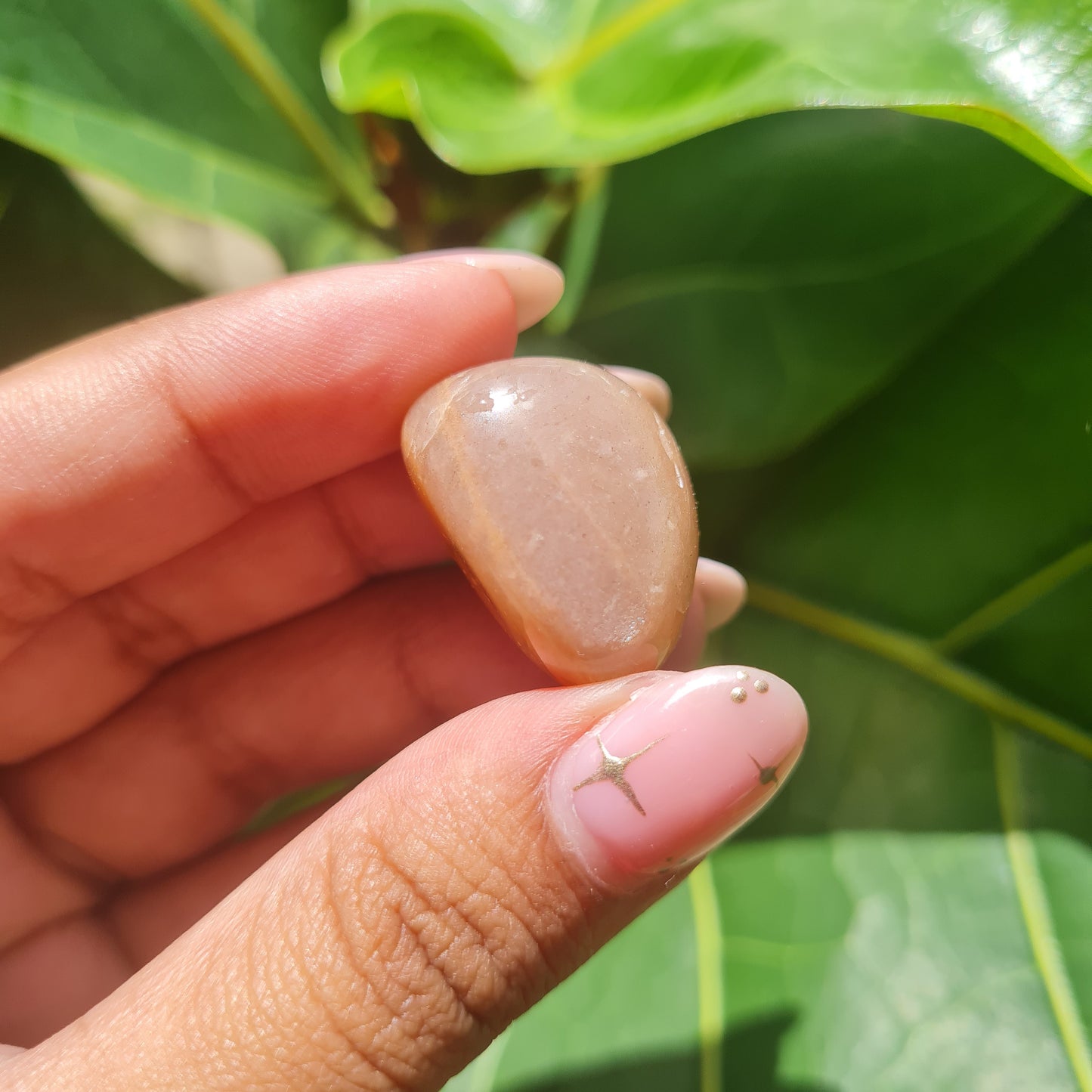 Peach Moonstone Tumbled Stone