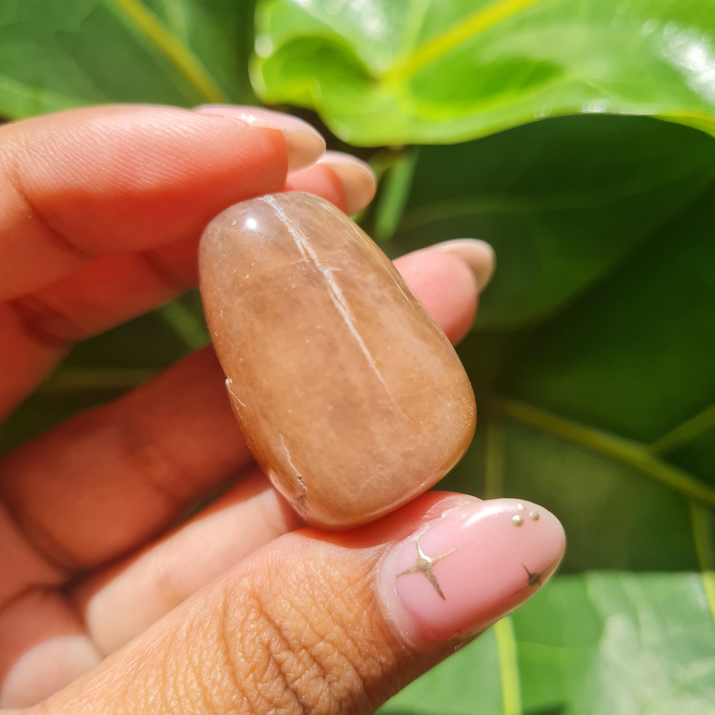 Peach Moonstone Tumbled Stone