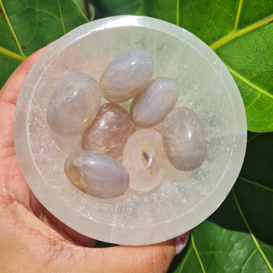 Blue Rose Quartz Tumbled Stone